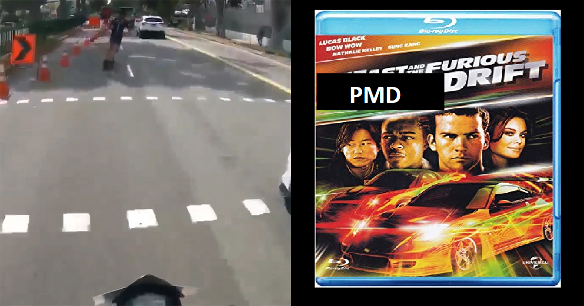 PMD RIDER SPEEDS AT 70KM/H. MOTORBIKE ALSO CANNOT CHASE