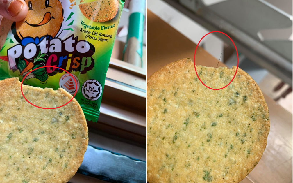 WOMAN FOUND HAIR IN POTATO CRISP SNACKS