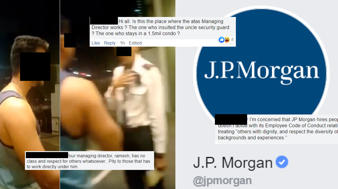 NETIZENS CSI “$1.5M Condo GUY” FLOODS JPMORGAN FB WITH COMMENTS