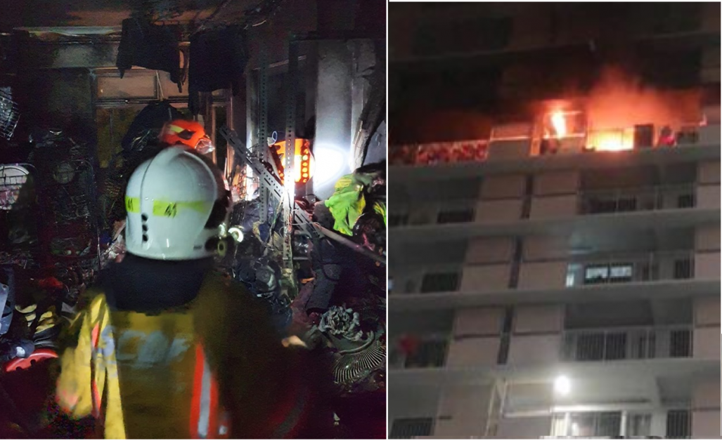 FIRE AT BUKIT BATOK STREET 21 EARLIER TODAY
