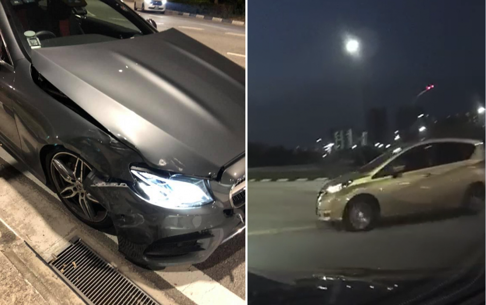 HIT & RUN AFTER CAR BEATS RED LIGHT. SEEKING WITNESS