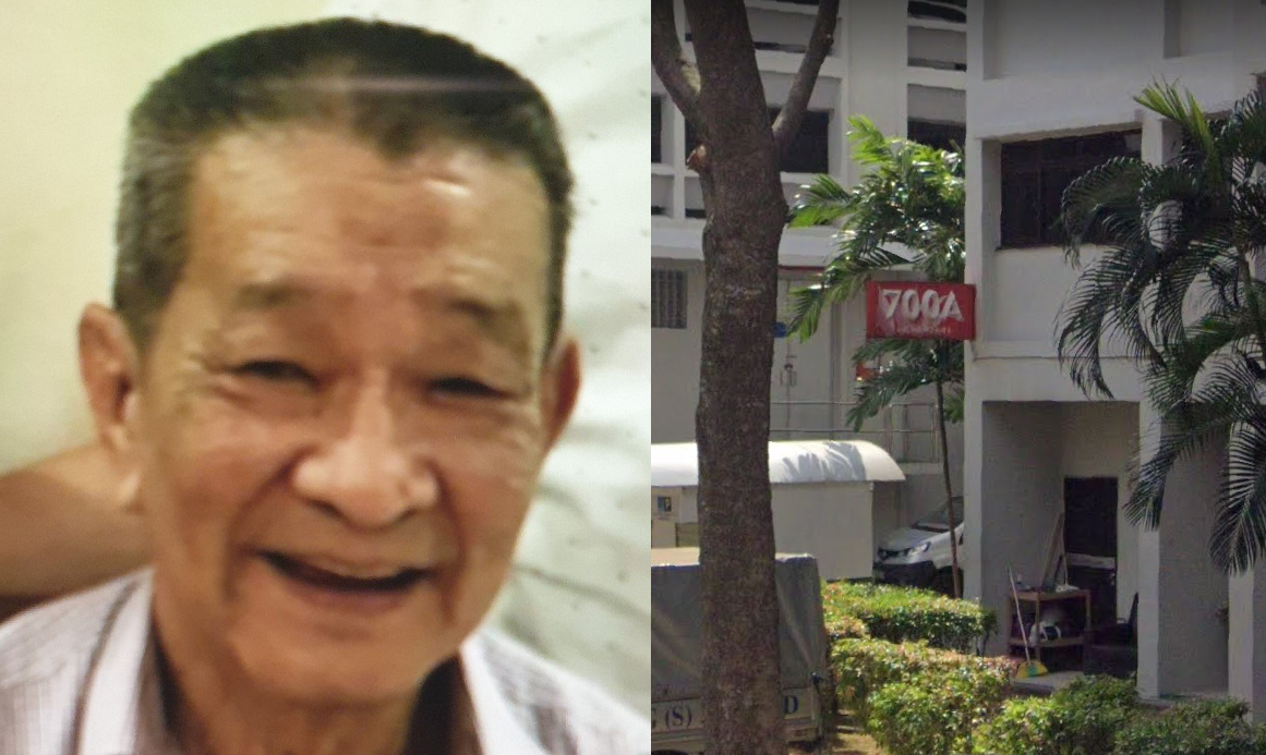 ELDERLY MISSING SINCE LAST NIGHT, LAST SEEN AT ANG MO KIO