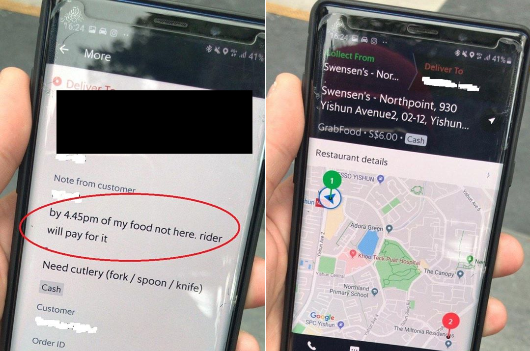 SELF-ENTITLED YISHUN RESIDENT: “RIDER WILL PAY IF LATE”