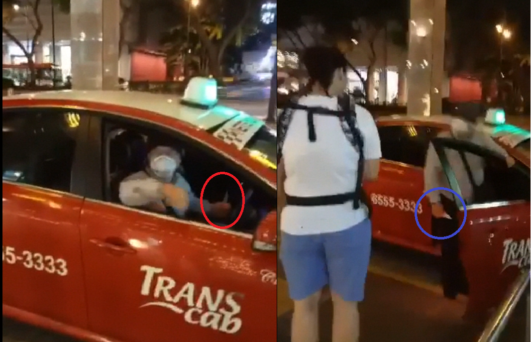 PRC TAXI DRIVER CARRY SHARP WEAPON AND INTIMIDATE PUBLIC