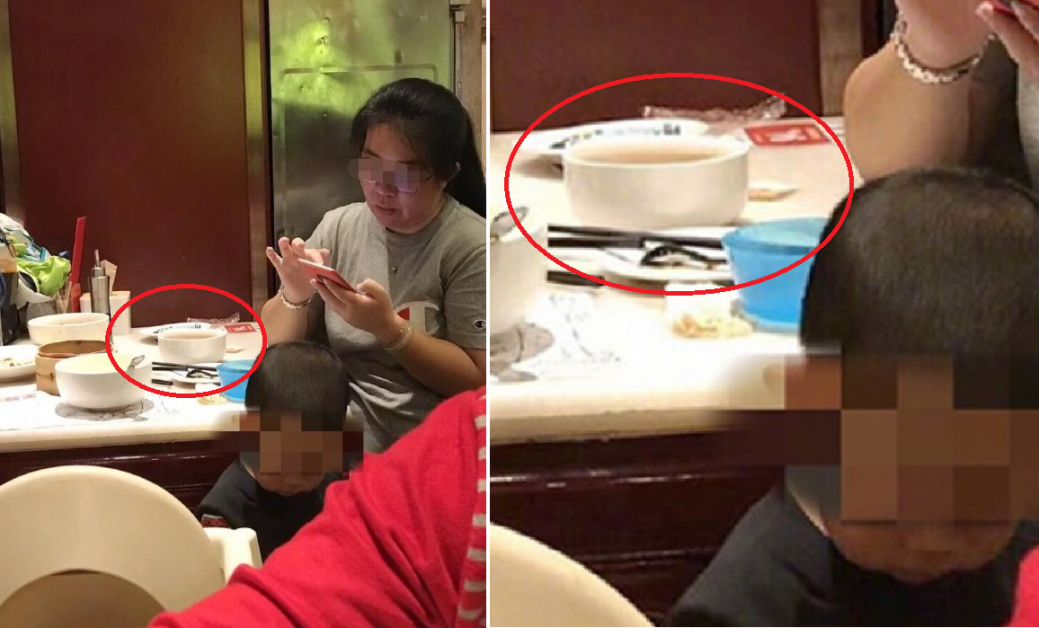 CHINA: MOTHER TOLD SON TO PEE IN RESTAURANT BOWL
