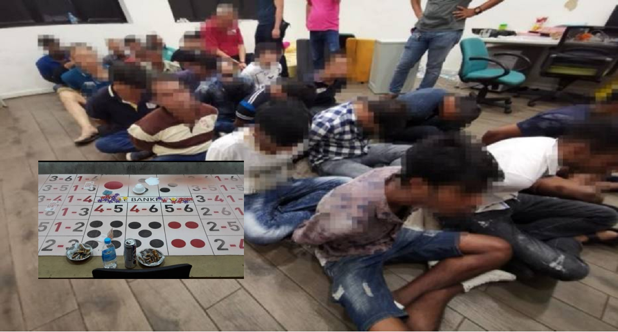 24 ARRESTED FOR ILLEGAL GAMBLING ACTIVITY AT GEYLANG