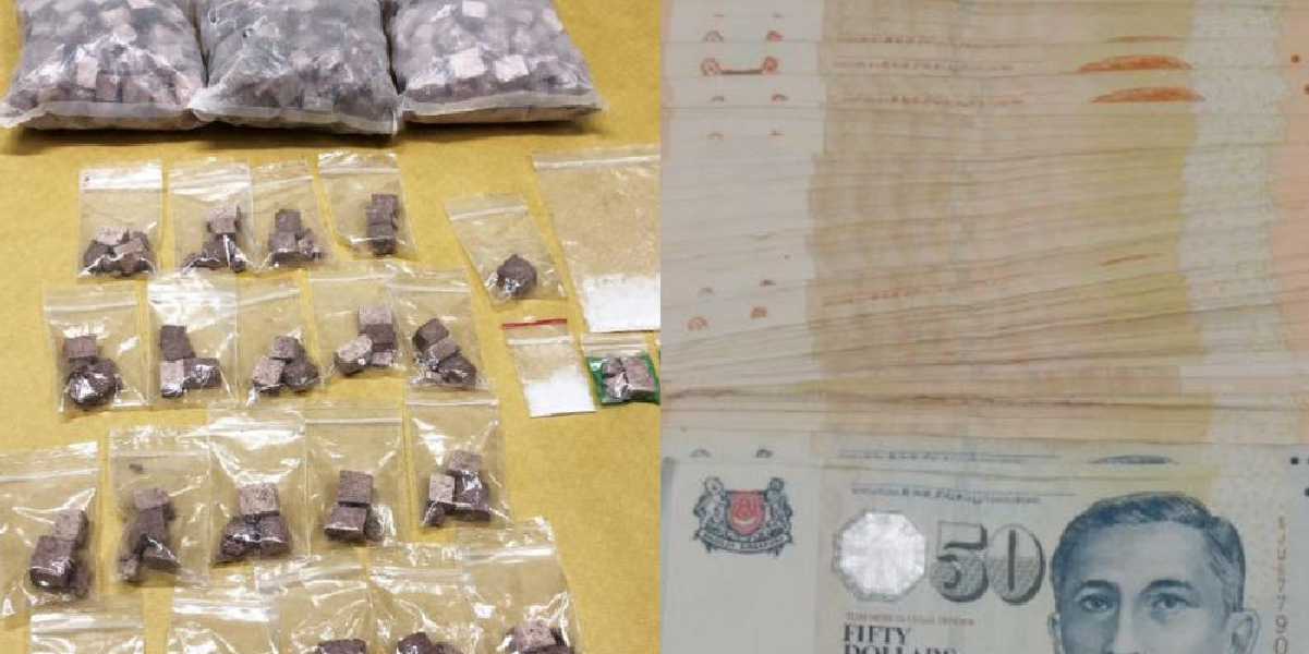 S$113,000 WORTH OF HEROIN FOUND IN WOODLANDS FLAT