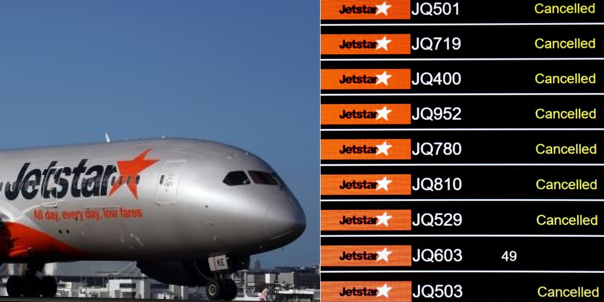 100 JETSTAR FLIGHTS CANCELLED, PILOTS AND STAFF GO ON STRIKE IN AUSTRALIA