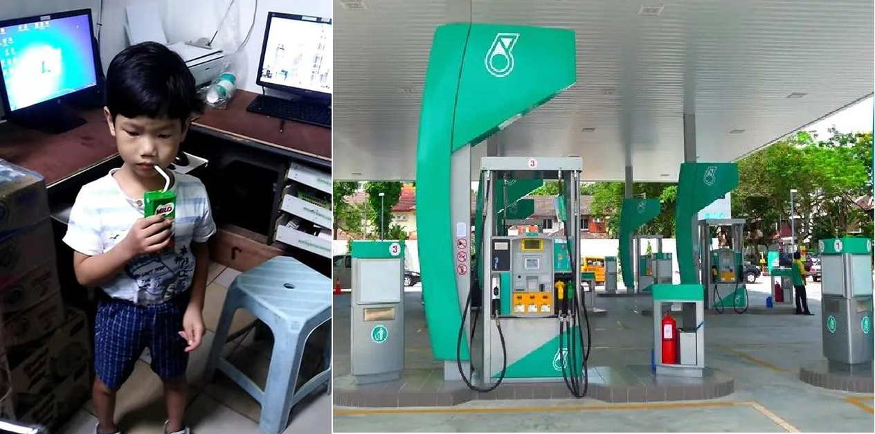 5 YEAR OLD S’POREAN BOY FOUND IN M’SIA PETROL STATION. SEPARATED FROM PARENTS