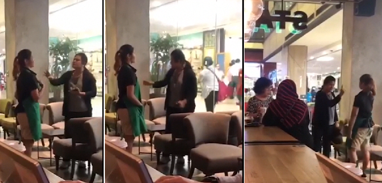 YISHUN WOMAN HOGS SEAT BUT NO BUY DRINKS IN STARBUCKS, MAKES FUSS WHEN TOLD TO LEAVE