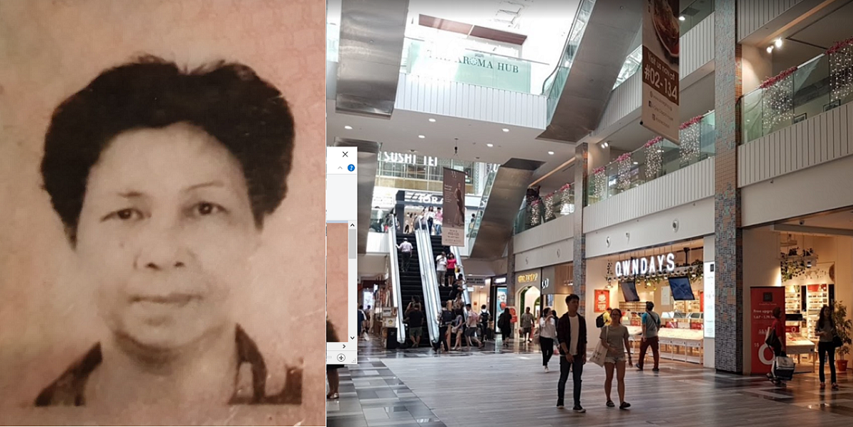 73 YEAR OLD ELDERLY MISSING, LAST SEEN AT TIONG BAHRU PLAZA