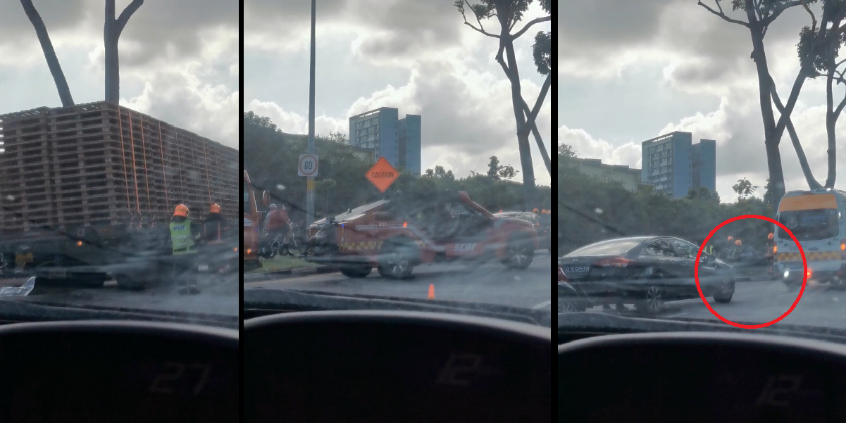 MOTORCYCLIST DIES AT JURONG WEST ALONG JALAN BOON LAY