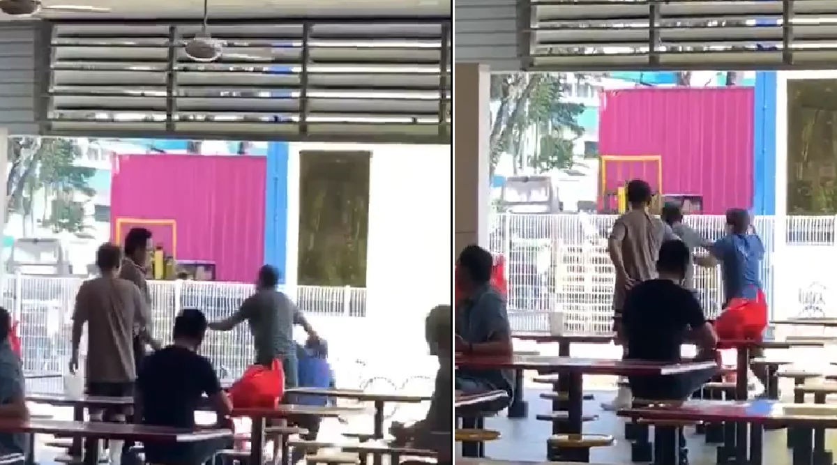 MAN THROWS RICE AT CLEANER AUNTIE AND PUSHED HER TO THE GROUND, BOON LAY AREA