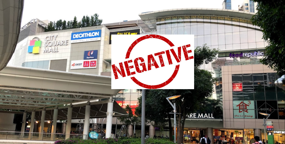 SUSPECTED CASE AT CITY SQUARE MALL HAS BEEN TESTED NEGATIVE