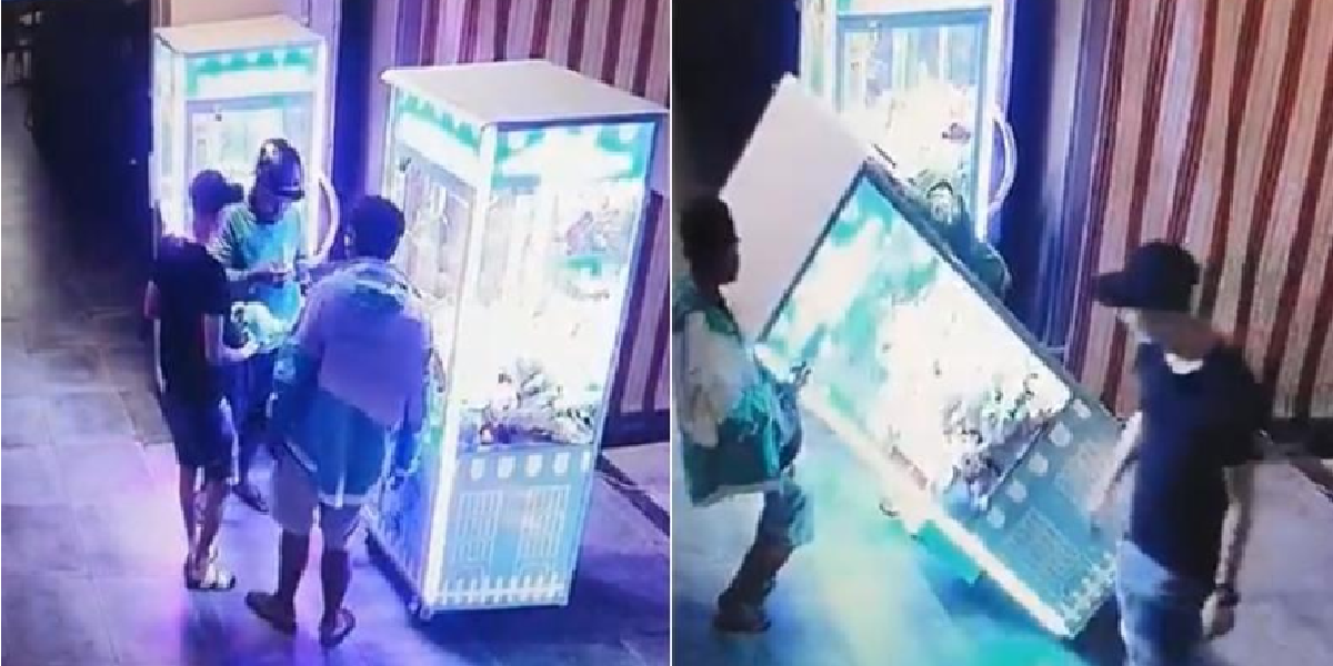 CLEMENTI: YOUNG PUNKS TILT CLAW MACHINE TO STEAL PLUSH TOYS