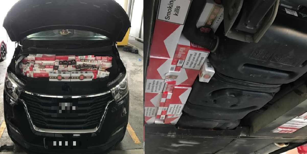 28 Y.O MALAYSIAN CAUGHT WITH 615 CARTONS OF CONTRABAND AT WOODLANDS CUSTOM