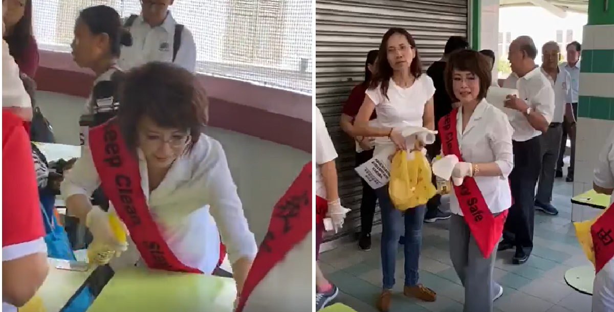 MP CLEANING HAWKER CENTER TABLE AT CHINATOWN, NETIZEN COMMENTS