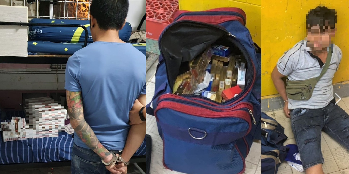 3 VIETNAMESE AND 1 SINGAPOREAN ARRESTED FOR PEDDLING CONTRABAND CIGARETTES