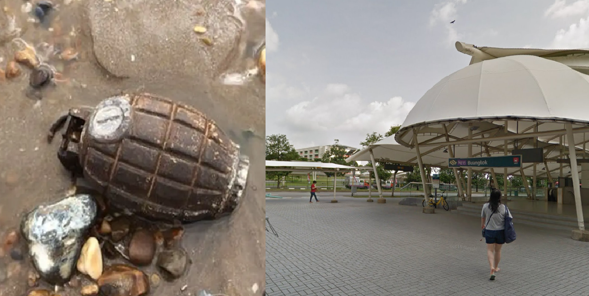 2 GRENADES AND 314 AMMUNITION FOUND AT SENG KANG CENTRAL