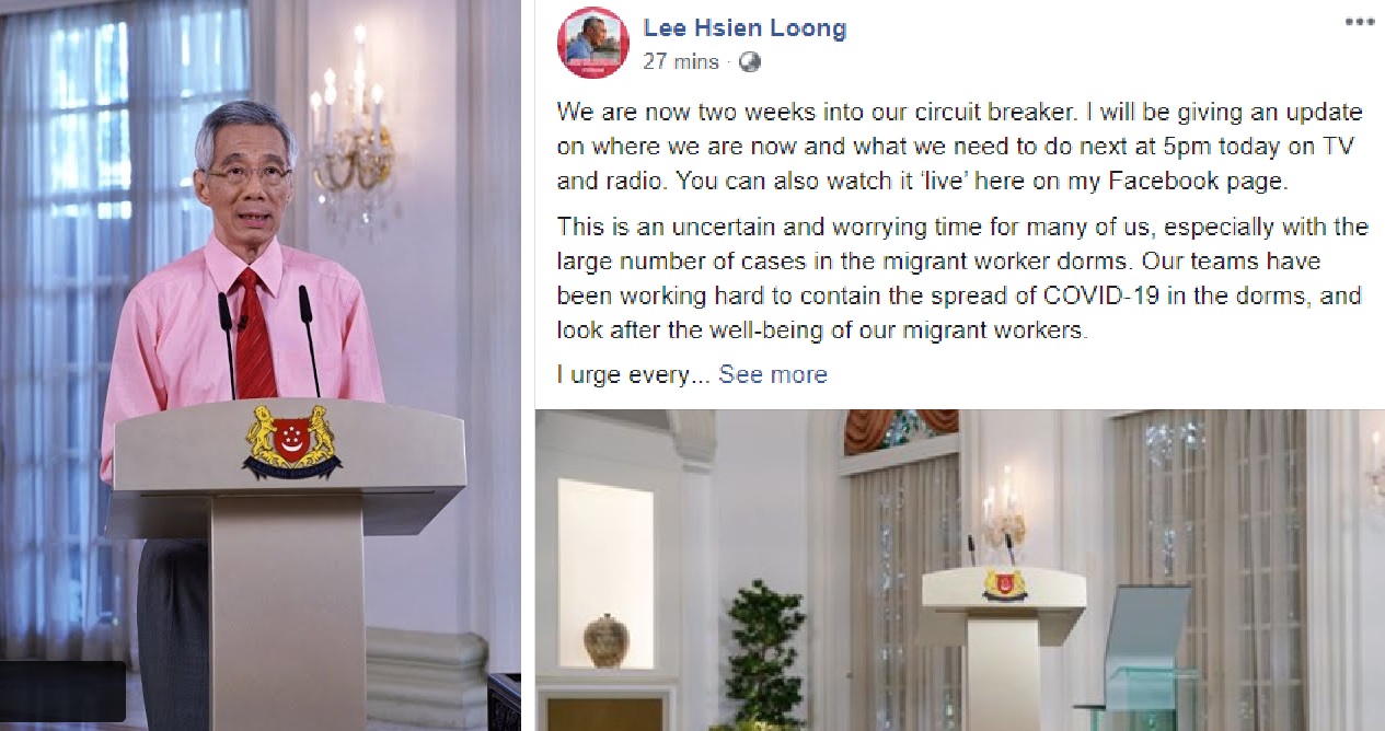PM LEE TO ADDRESS COVID-19 UPDATES AT 21 APRIL, 5 PM