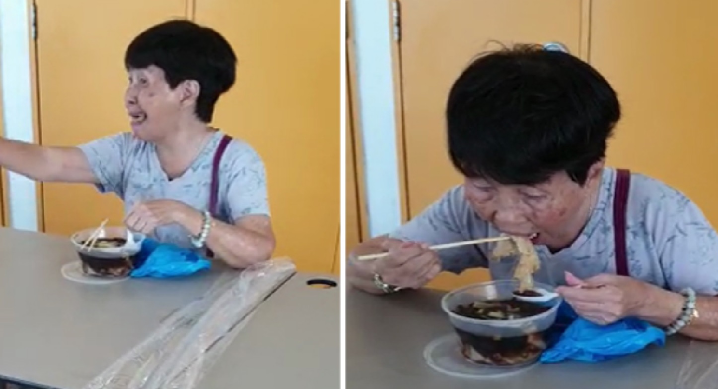AUNTIE WHO INSIST ON EATING IN PUBLIC SPACE HAS BEEN FINED S$300