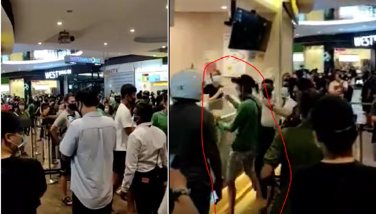 38 YEAR OLD ARRESTED QUARREL AT WATERWAY POINT @ BUBBLE TEA SHOP