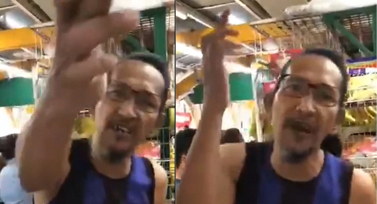 MAN DID NOT WEAR MASK AND MADE RACIST SLURS IN SUPERMARKET