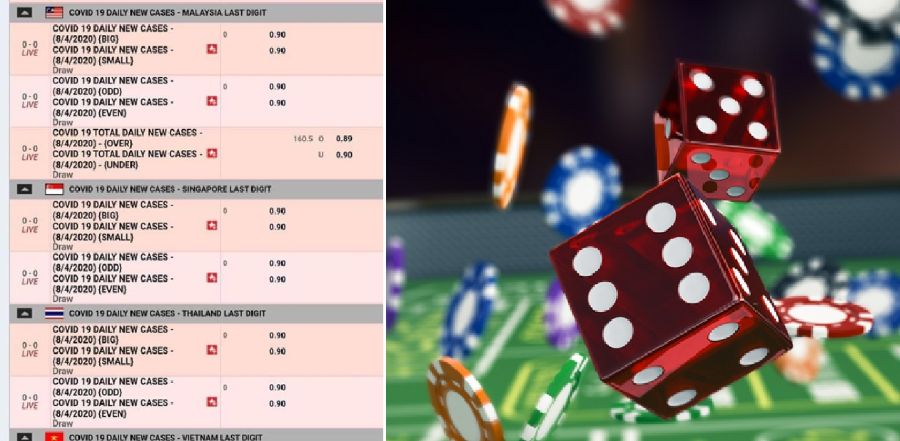 CORONAVIRUS ILLEGAL GAMBLING ON GUESS AMOUNT OF NEW CASES, ODD NUMBER OR EVEN