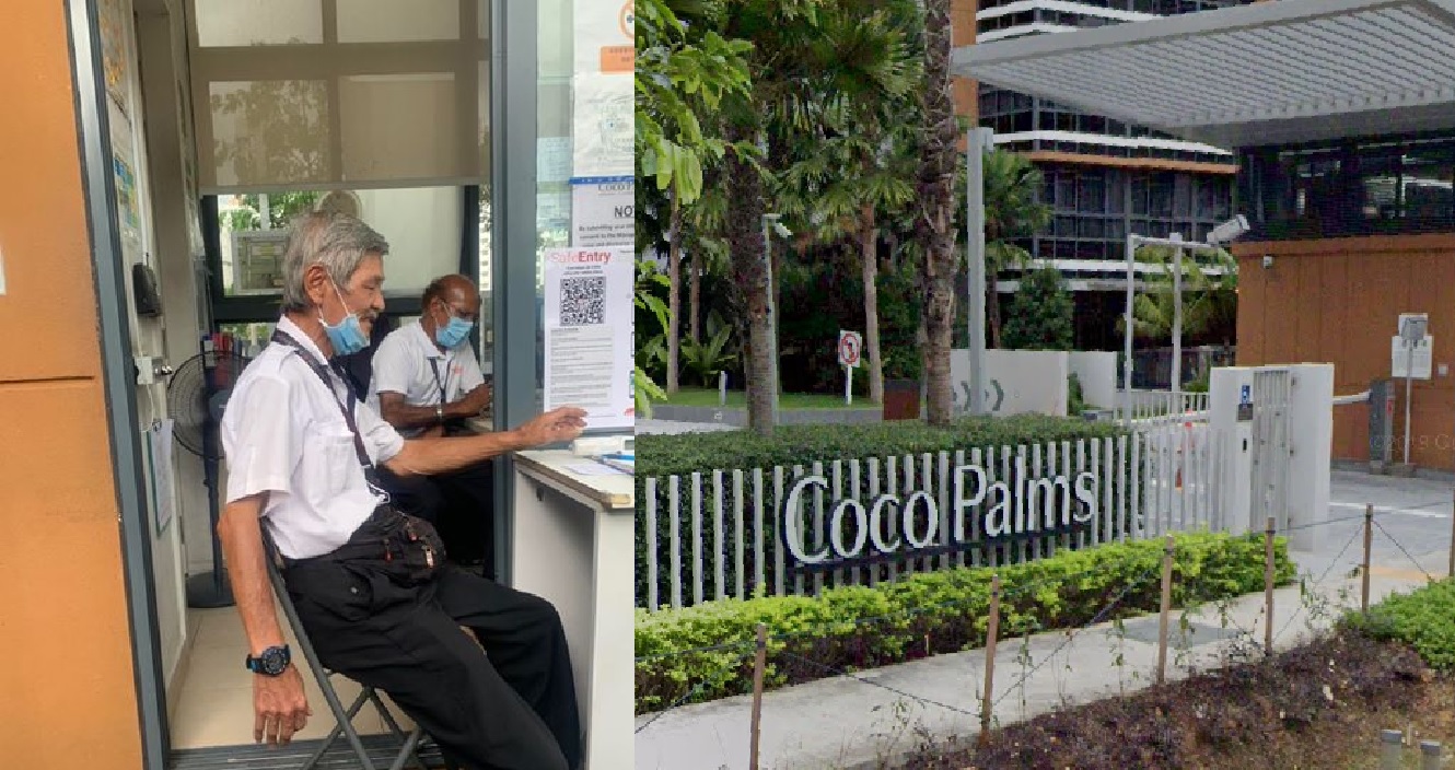 CONDO SECURITY NO WEAR MASK AND INSULT GRAB DELIVERY DRIVER