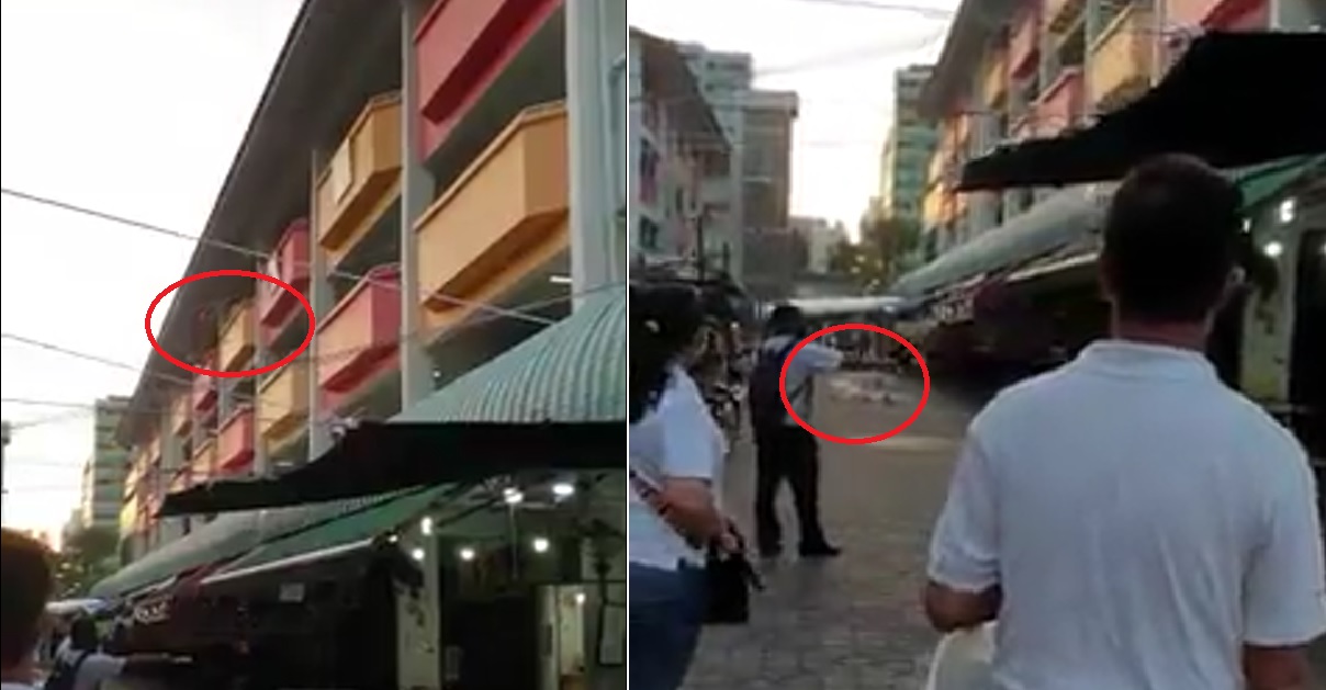 YISHUN RESIDENT THROW THINGS FROM HDB UNIT, YISHUN AGAIN