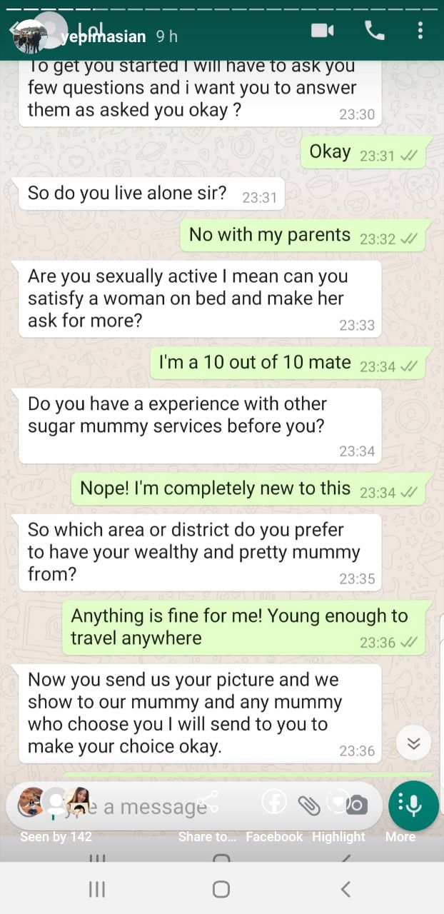 S POREAN TROLLS SUGAR MUMMY SCAMMER FOR 3 HOURS