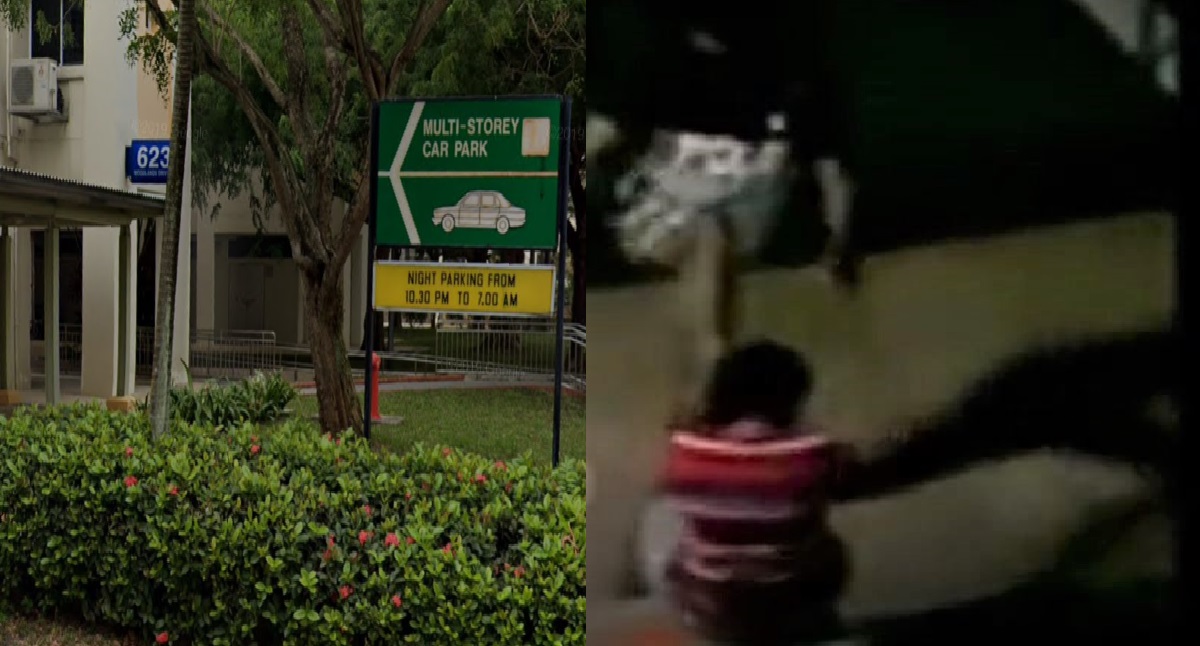 AGGRESSIVE MAN SLAPS, KICKS AND PUNCHES WOMAN REPEATEDLY AT WOODLANDS