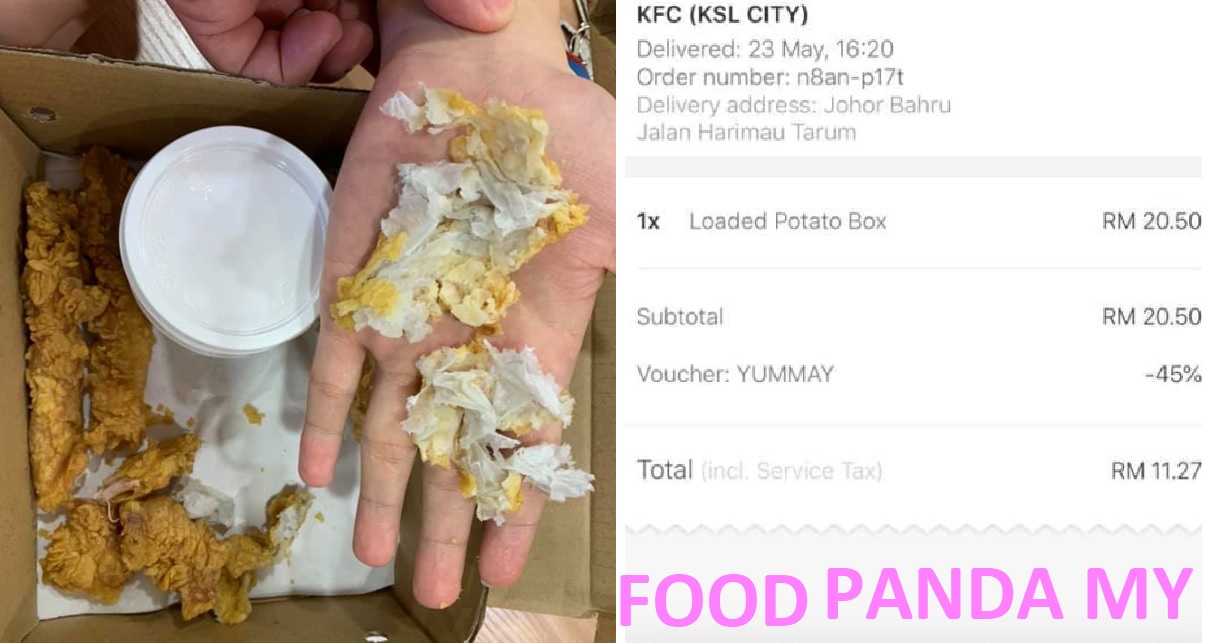 FRIED TISSUE FOUND IN KFC MEAL IN MALAYSIA