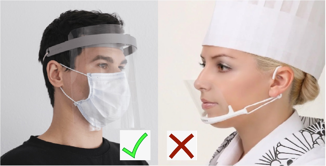 spit shields for face