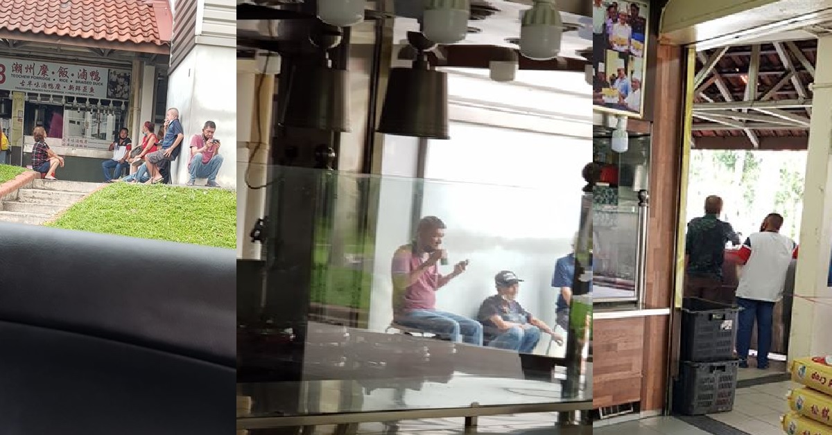 UNCLES HAVING BEER PARTY AT ANG MO KIO