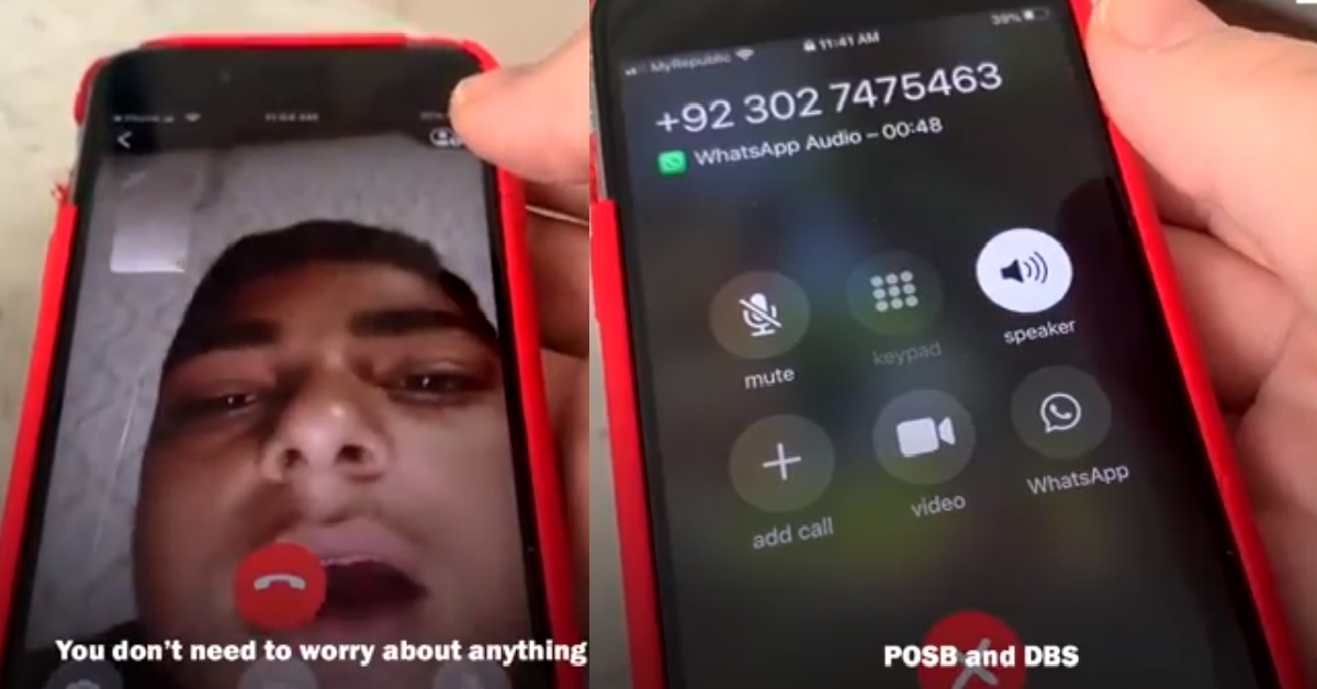 SCAMMER FROM “DBS” SHOWS HIS FACE IN VIDEO CALL