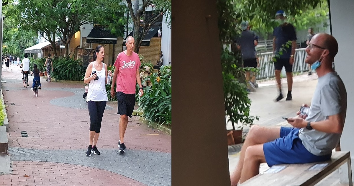 MAN AT ROBERTSON QUAT/CLARK QUAY GOT PROBLEM FOLLOWING CB RULES