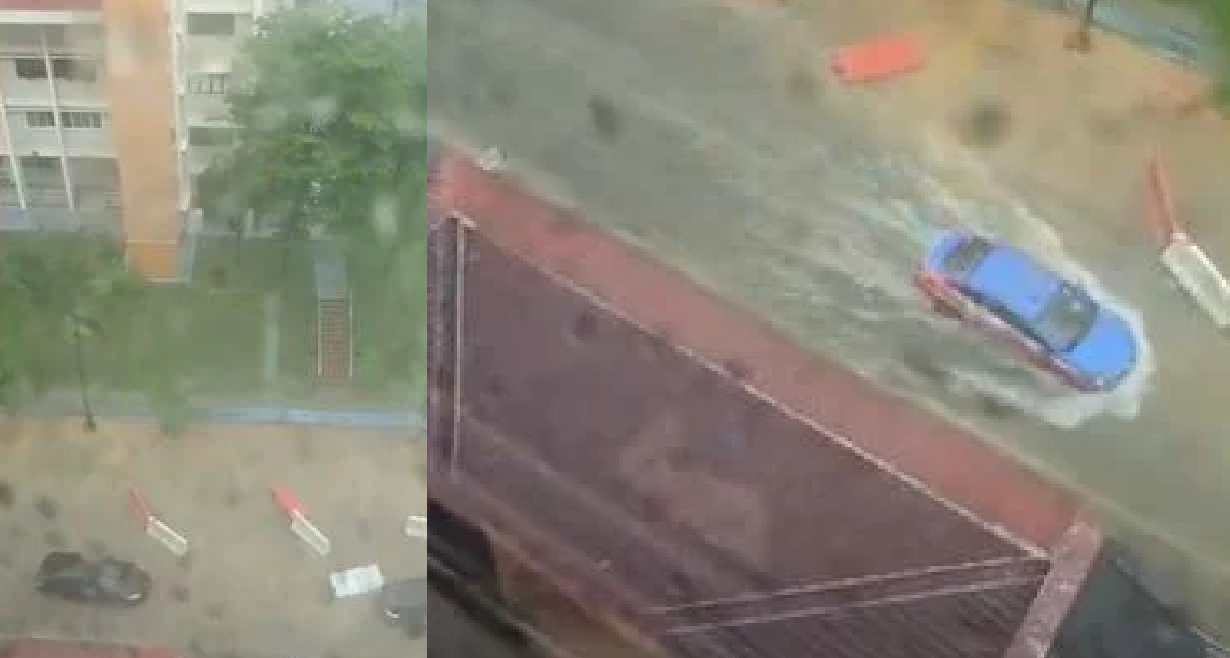 FLASH FLOODS ACROSS SINGAPORE AFTER HEAVY RAIN ON 30 APRIL