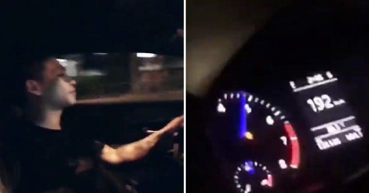 MAN DRIVES OVER 192KM/H, FRIEND TOOK VIDEO PUT ONLINE