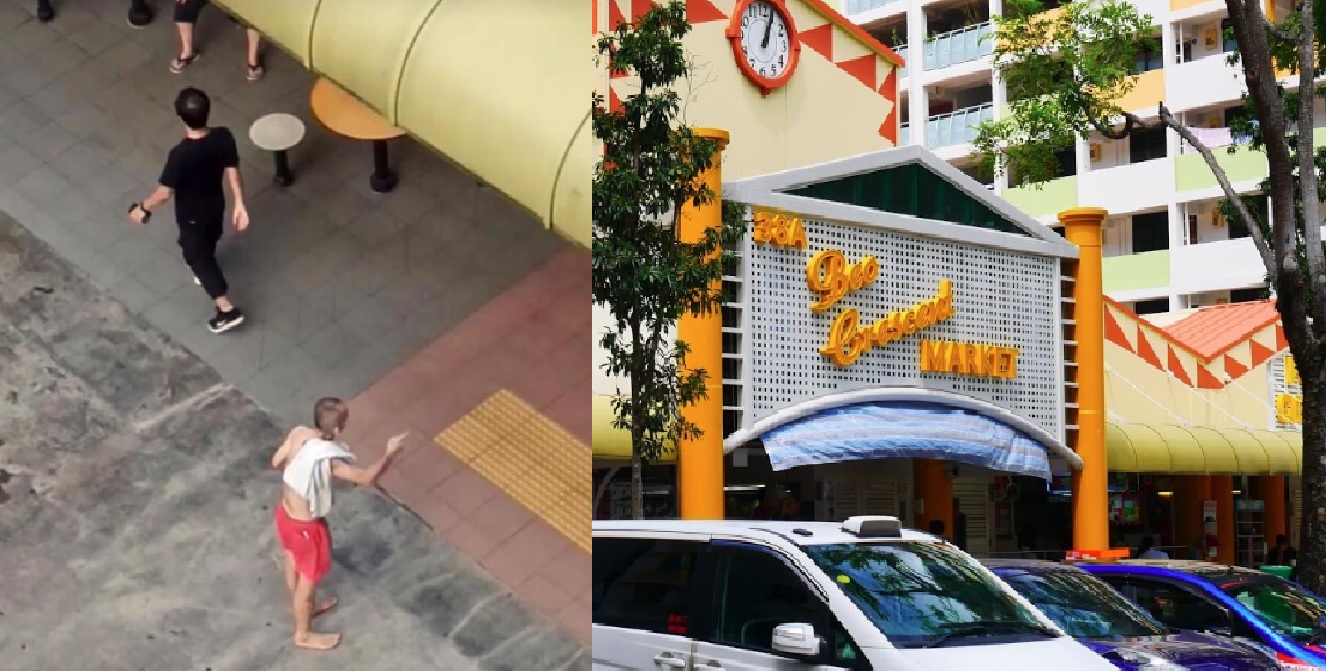 UNCLE CHALLENGED LAW ENFORCER TO FINE HIM @ BEO CRESCENT MARKET