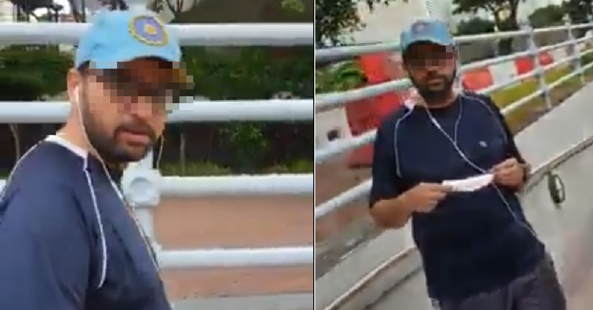 WOMAN CONFRONTS MAN AND ASK HIM TO WEAR MASK