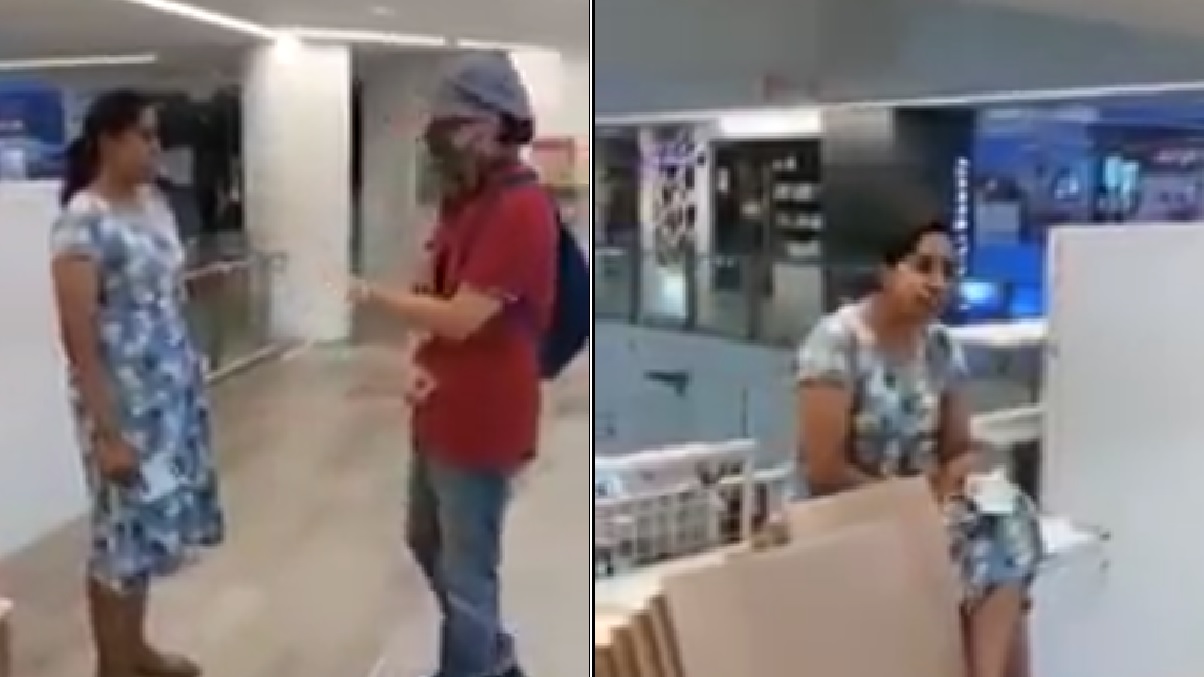 WOMAN REFUSE WEAR MASK “SCOLD PEOPLE A**HOLE”