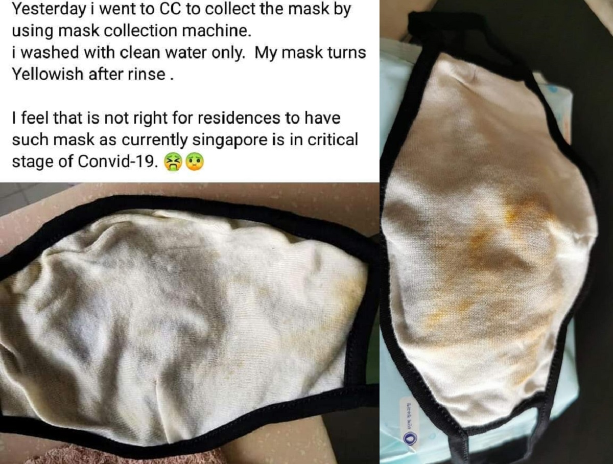 NETIZEN DISGUSTED WITH QUALITY OF NEW MASK ISSUED AT CC