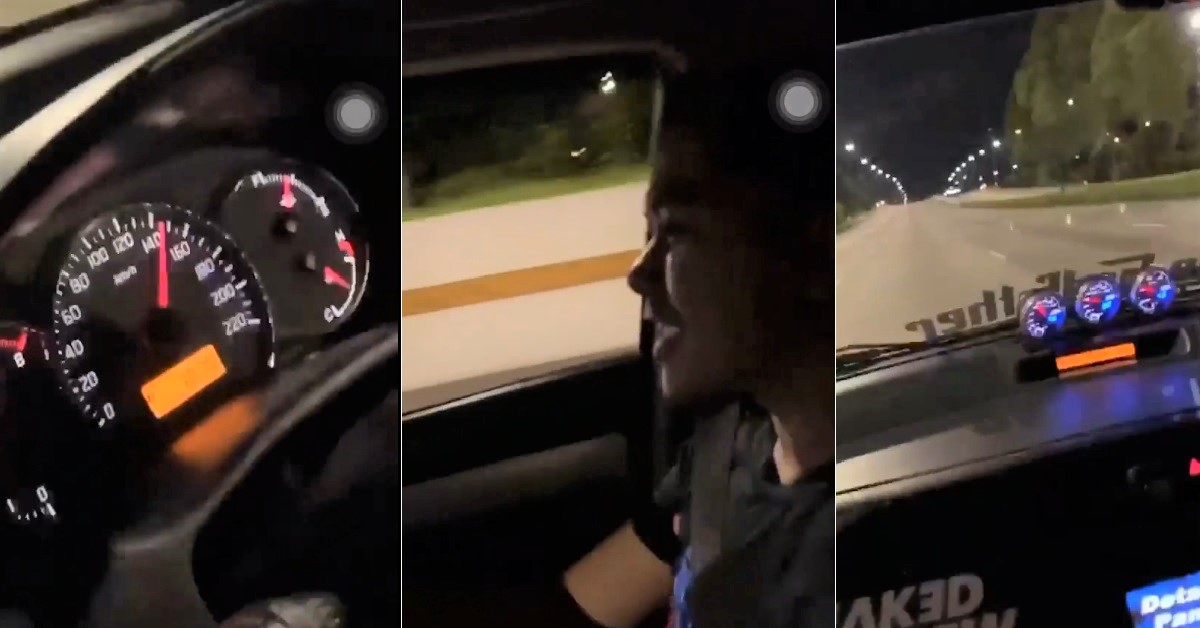 YOUNG PUNKS SPEEDING OVER 140KM/H ON HIGHWAY