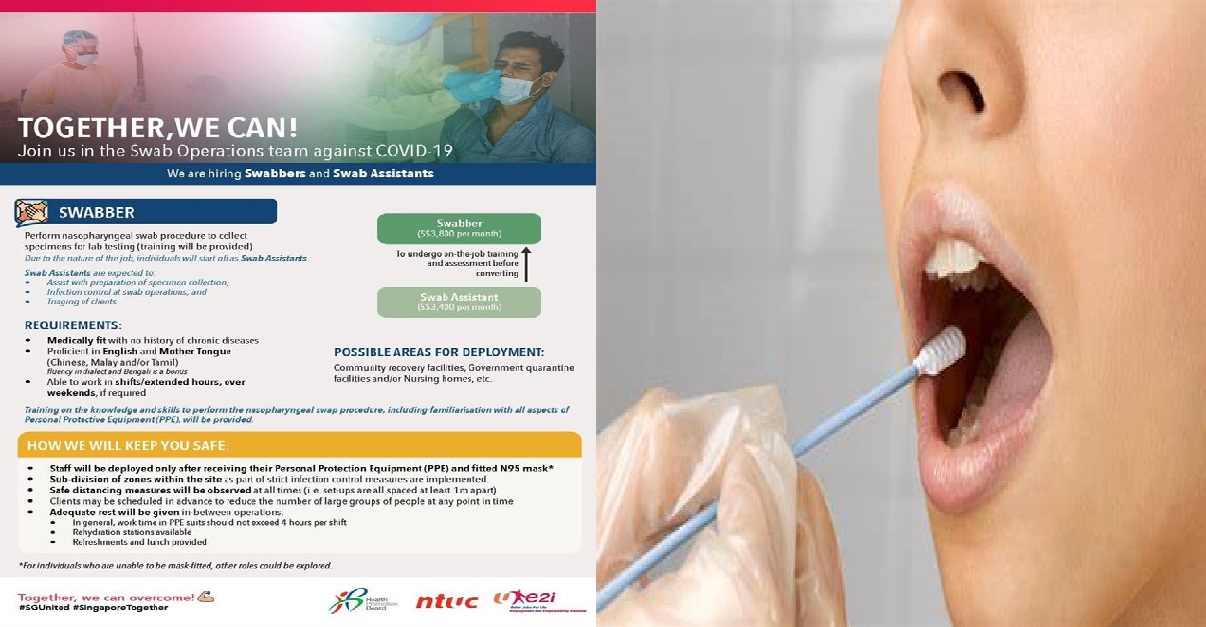 HEALTH PROMOTION BOARD PAYING $3800 SALARY FOR SWABBERS