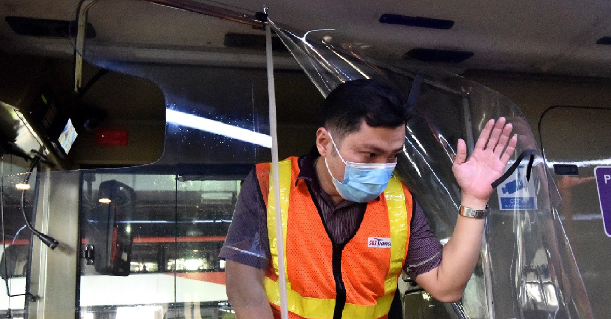 SBS TRANSIT BEGINS TRIALS TO PROTECT BUS DRIVERS WITH PROTECTIVE SHIELDS
