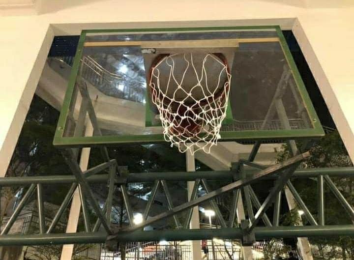 BASKETBALL HOOP COVERED UP BY TOWN COUNCIL TO PREVENT BALL GAMES