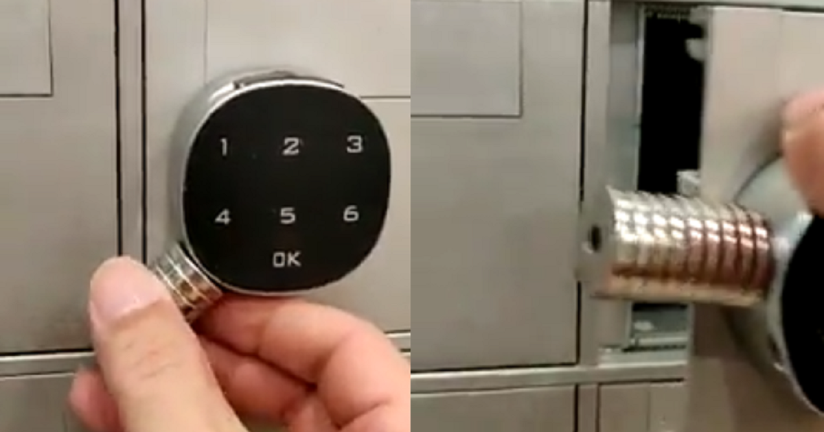 MAN SHOWS HOW EASY IT IS TO UNLOCK DIGITAL LOCK WITH