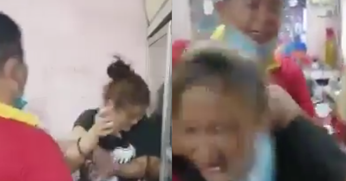 EMPLOYEE SLAPS PUNCHES YOUNG GIRL AFTER SHE INSULTS HIS LADYBOSS