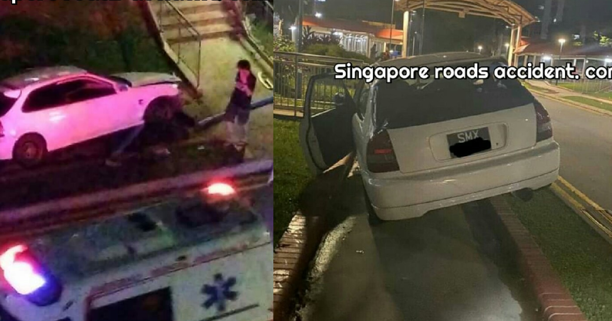 ALLEGED DRINK DRIVING & SPEEDING CASE. UP CURB & SMASHED INTO LAMPPOST